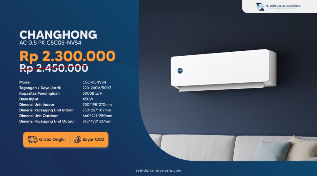 promo ac changhong 0,5 pk